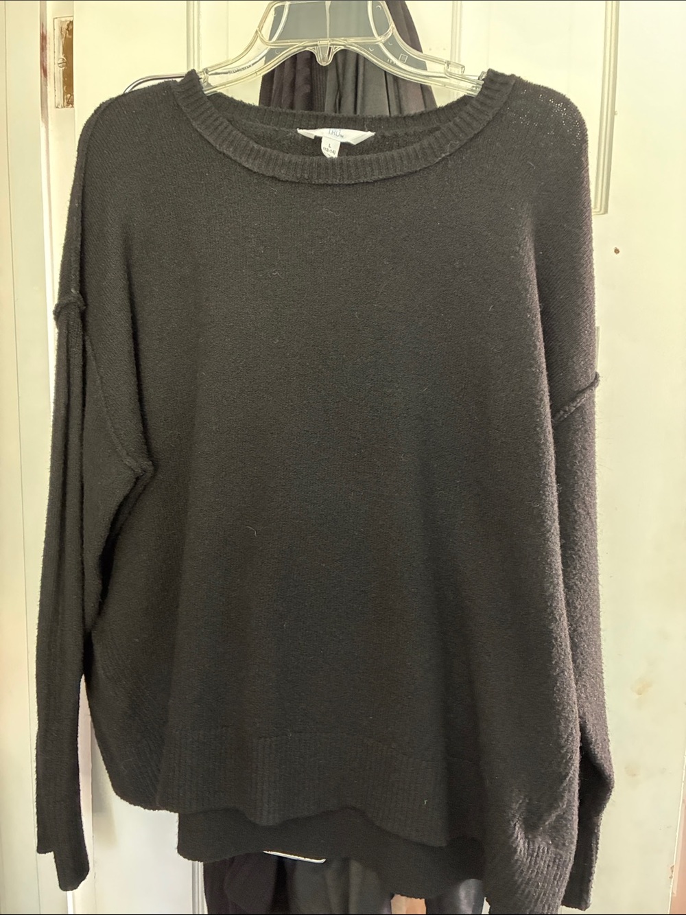 Time and Tru Black Crewneck Sweater